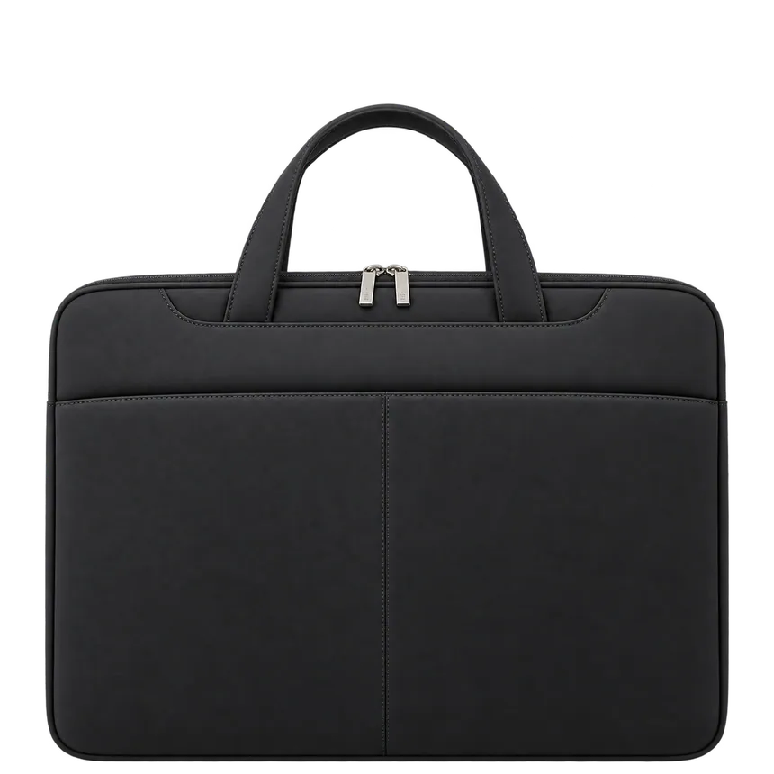 Slim Laptop Brief in Black